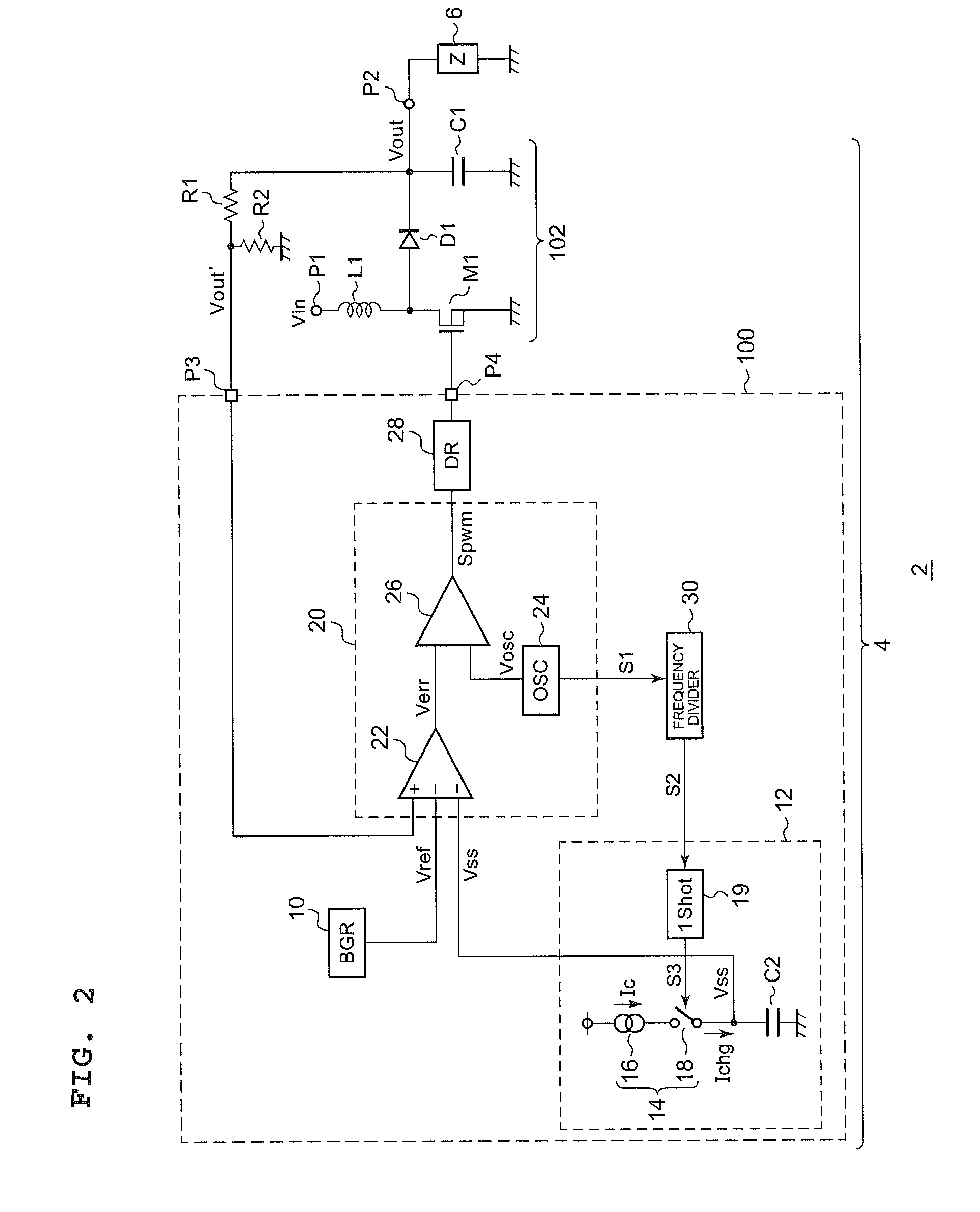 Control circuit for switching power supply