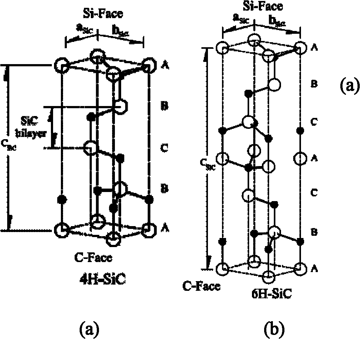 Method for realizing epitaxial growth of wafer level graphene on 4H/6H-SiC carbon surfaces