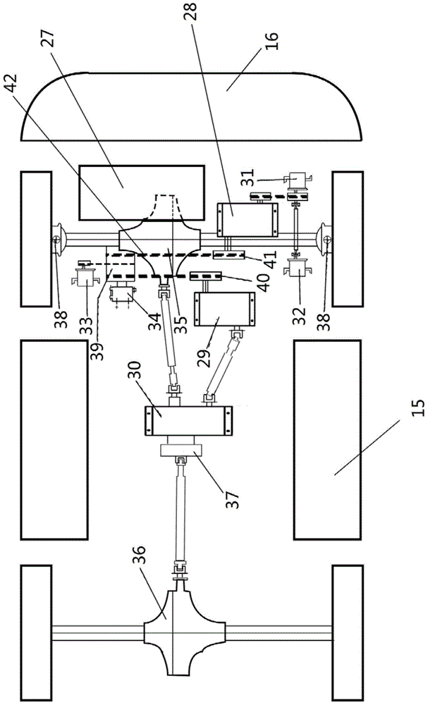 Arm type four-wheeled cross-country forklift