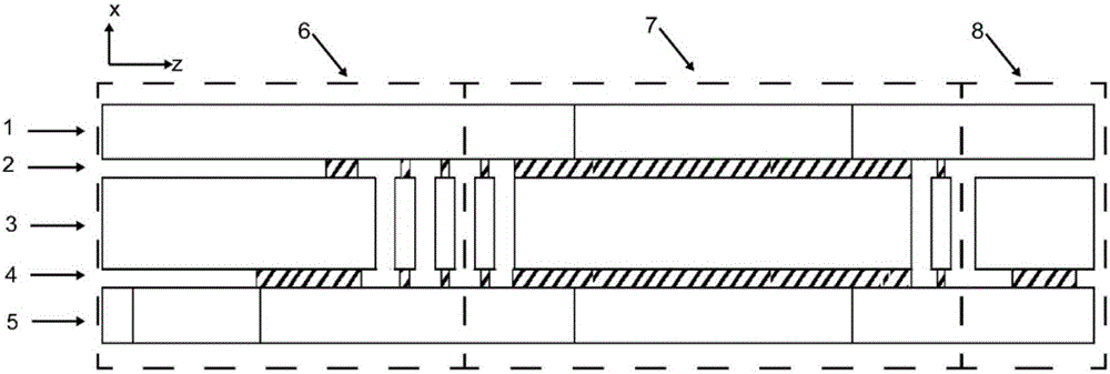 MEMS technology based multilayer structured rectangular ion trap and preparation method thereof