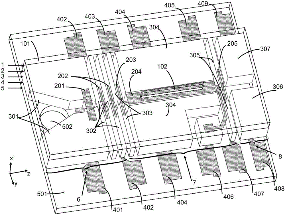 MEMS technology based multilayer structured rectangular ion trap and preparation method thereof