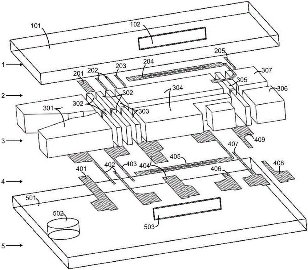 MEMS technology based multilayer structured rectangular ion trap and preparation method thereof