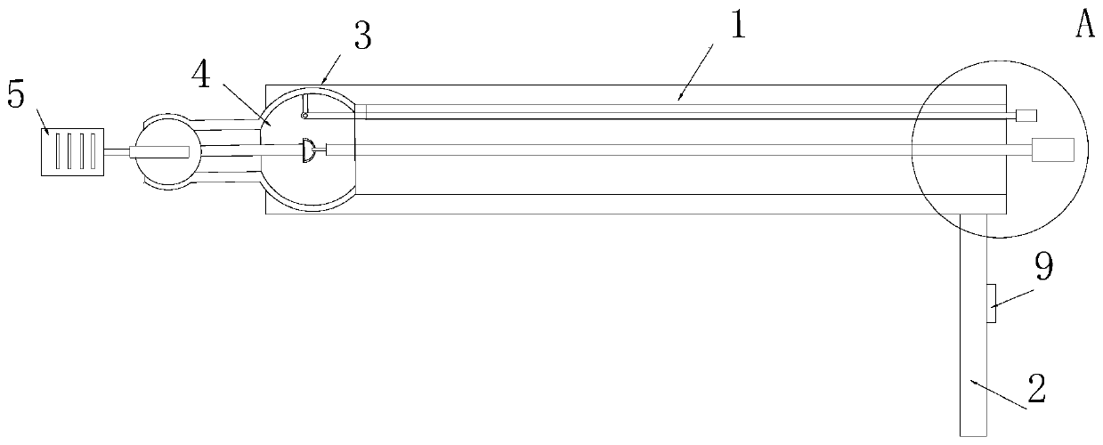 Adjustable reciprocating excising device for intervertebral disc under spinal endoscope