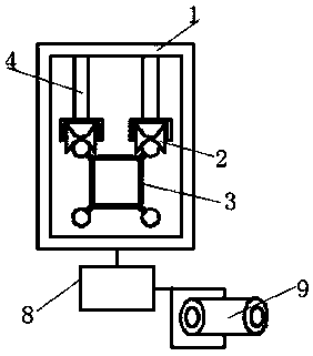 Control system and control method of power transmission line inspection and deicing robot