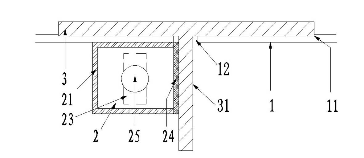 Positioning method for fixing T steel through magnetic force