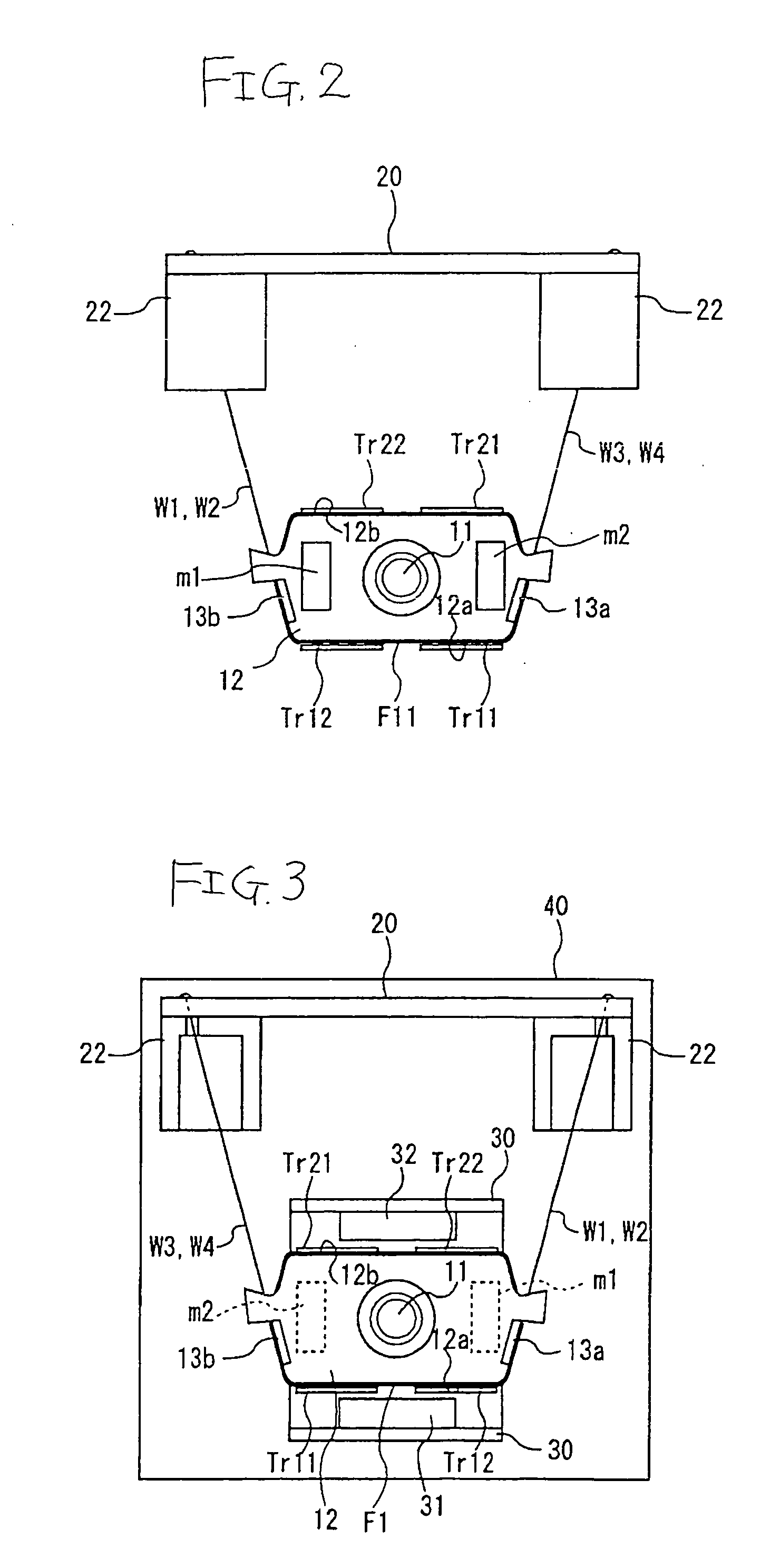 Objective lens driving device for optical head