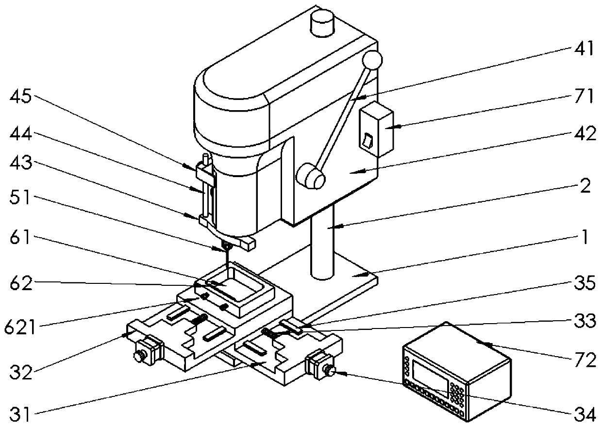 Blank wax stone drilling machine for tissue chip