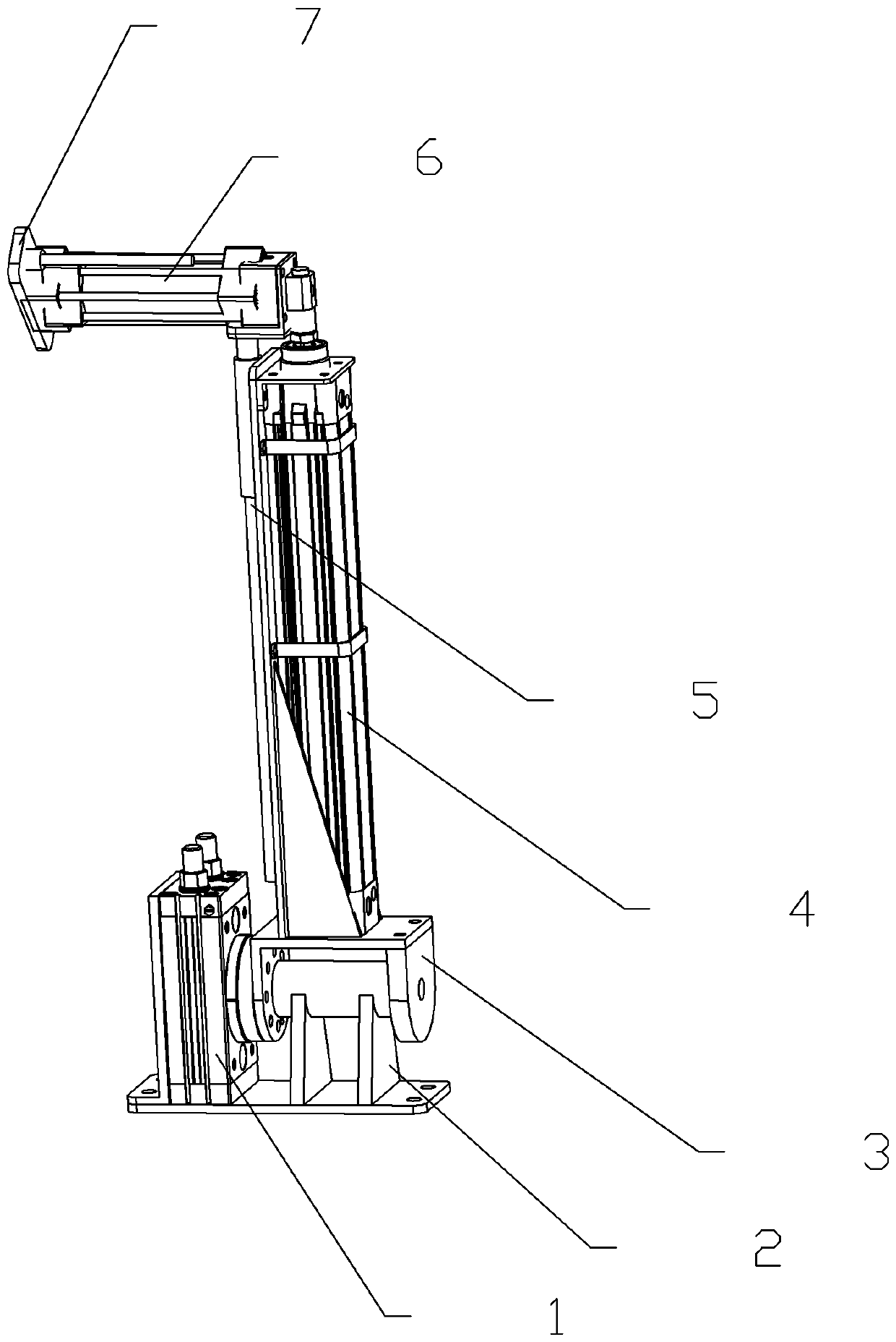 The working method of tea picking manipulator