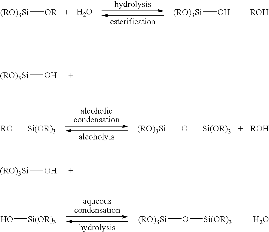 Process for the Preparation, Under Subcritical Conditions, of Monolithic Xerogels and Aerogels of Silica/Latex Hybrids, Modified with Alkoxysilane Groups