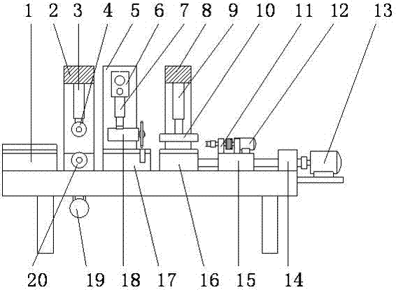 Wheelchair frame assembly line type processing equipment