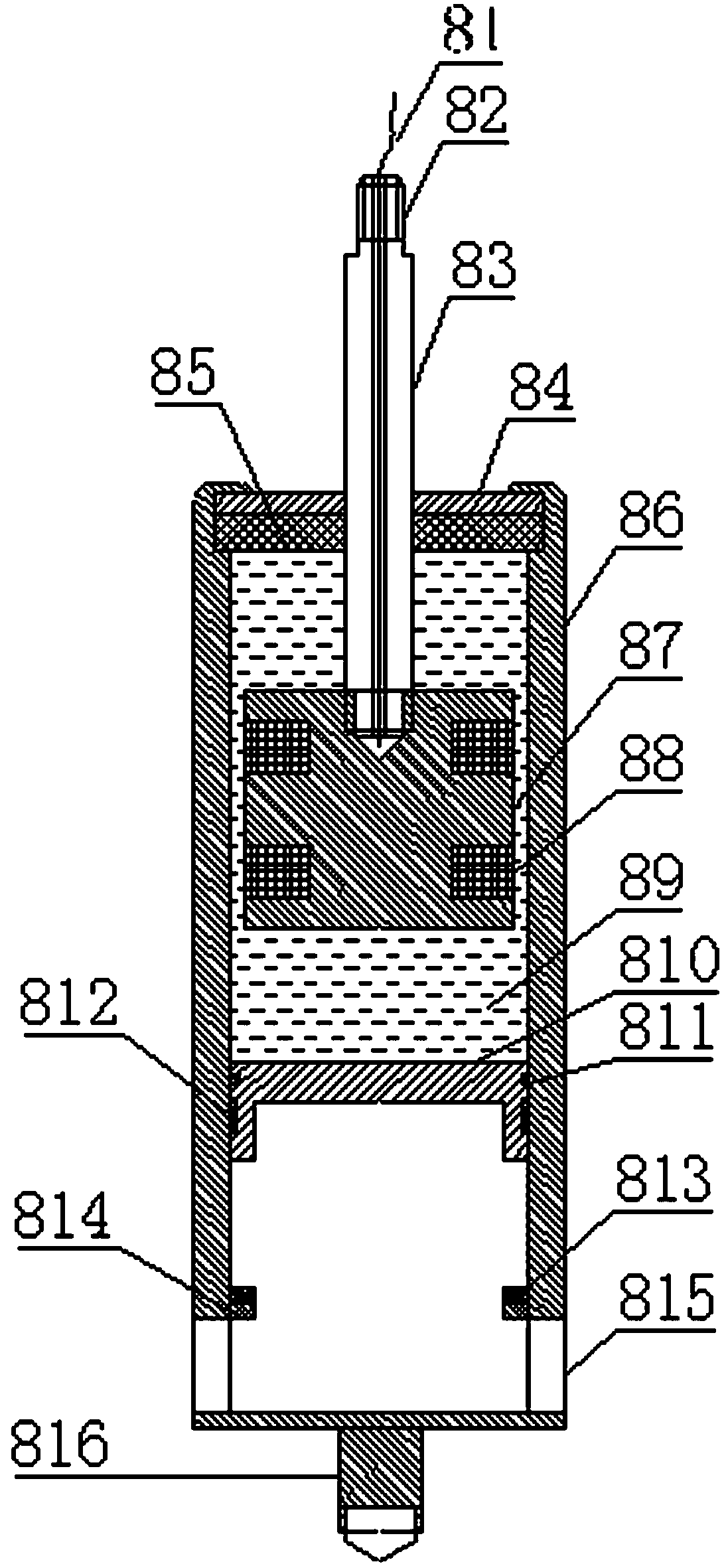 Air spring vibration isolator based on magnetic control damping