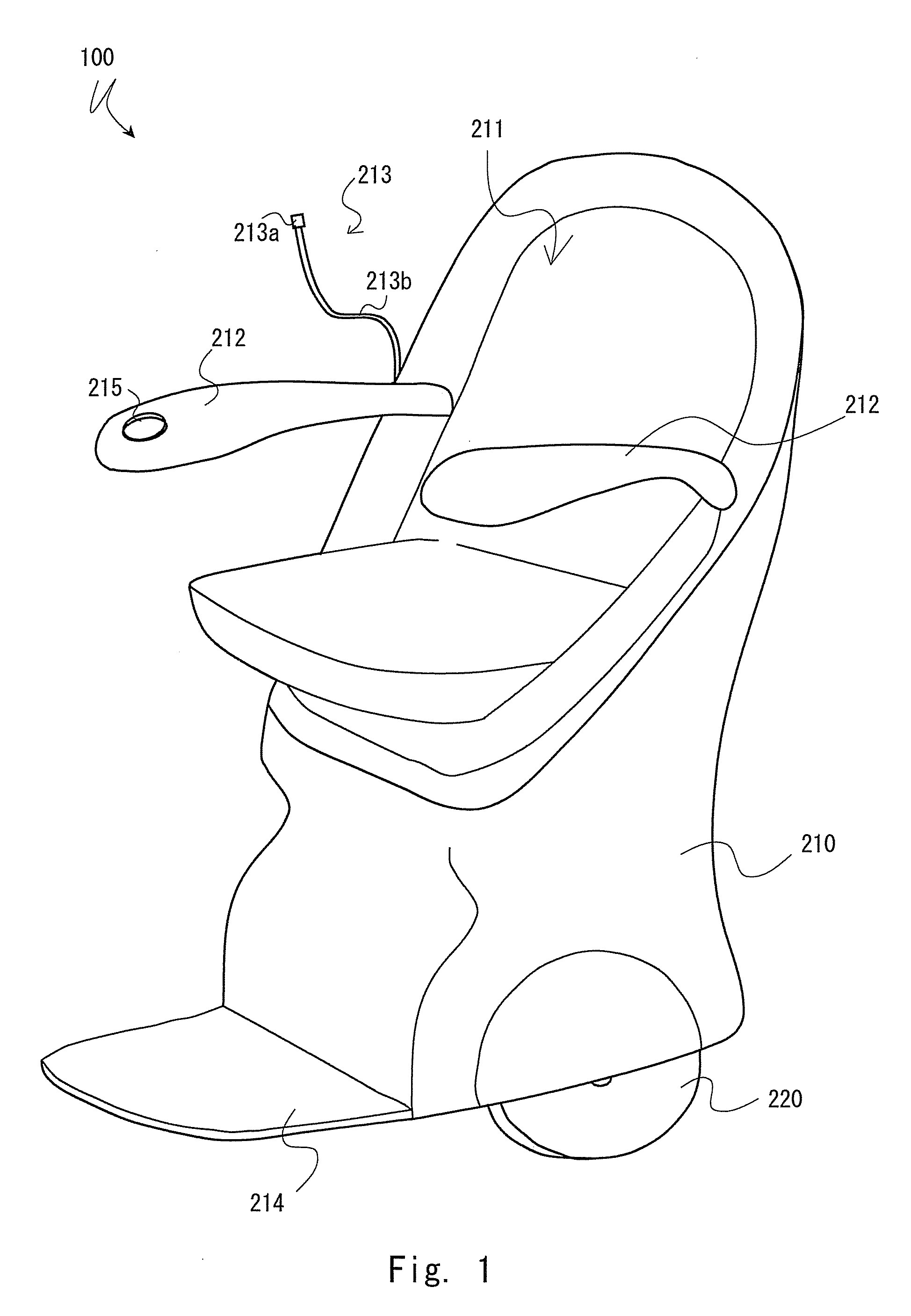 Vehicle, system including the same, vehicle motion producing method