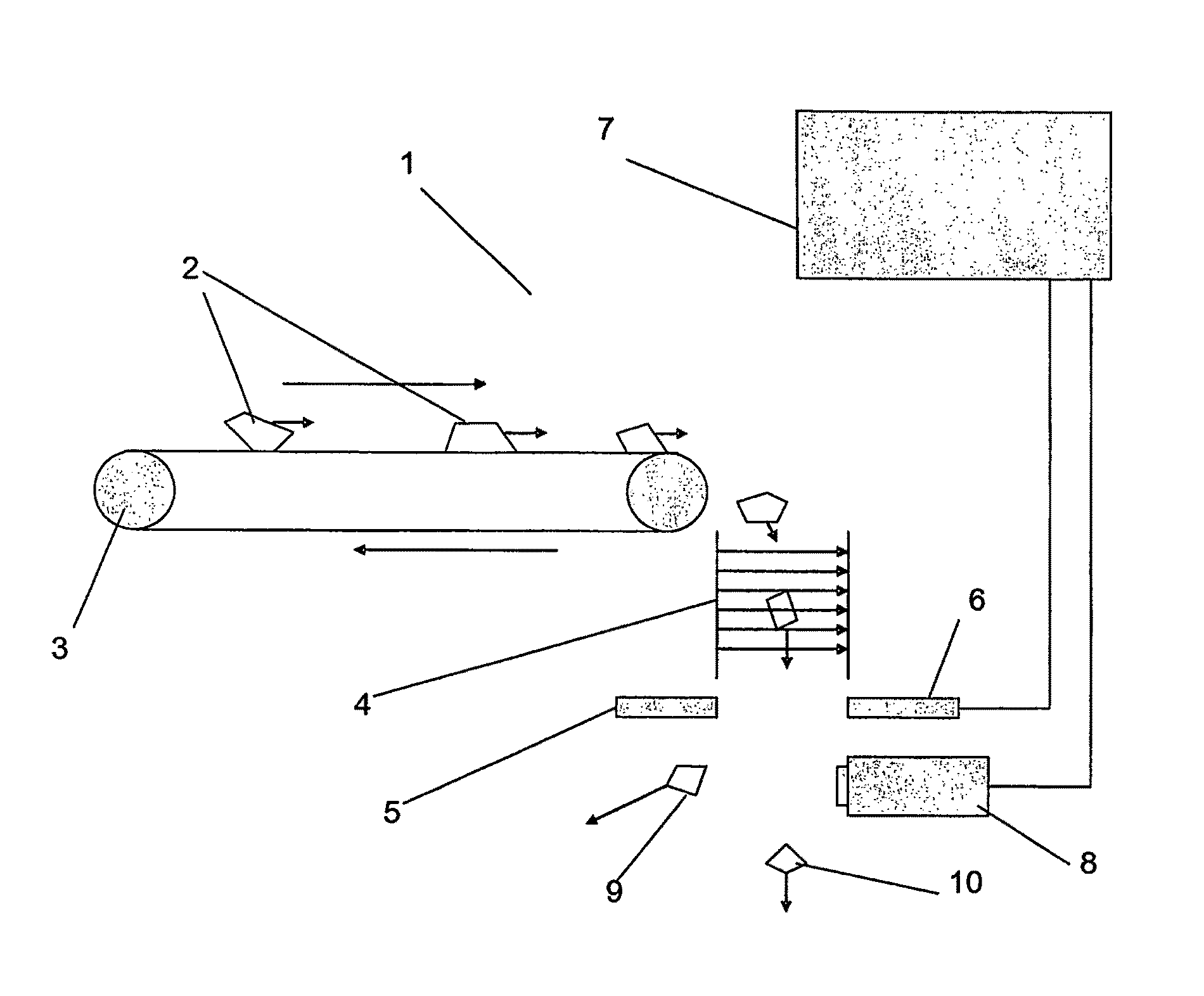 Method of determining the presence of a mineral within a material