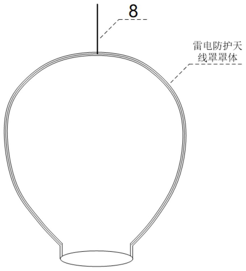 A kind of lightning protection radome sandwich structure