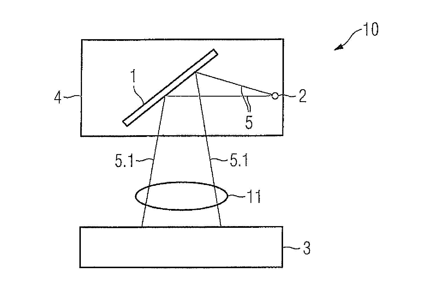 X-ray radiator to generate quasi-monochromatic x-ray radiation, and radiography x-ray acquisition system employing same