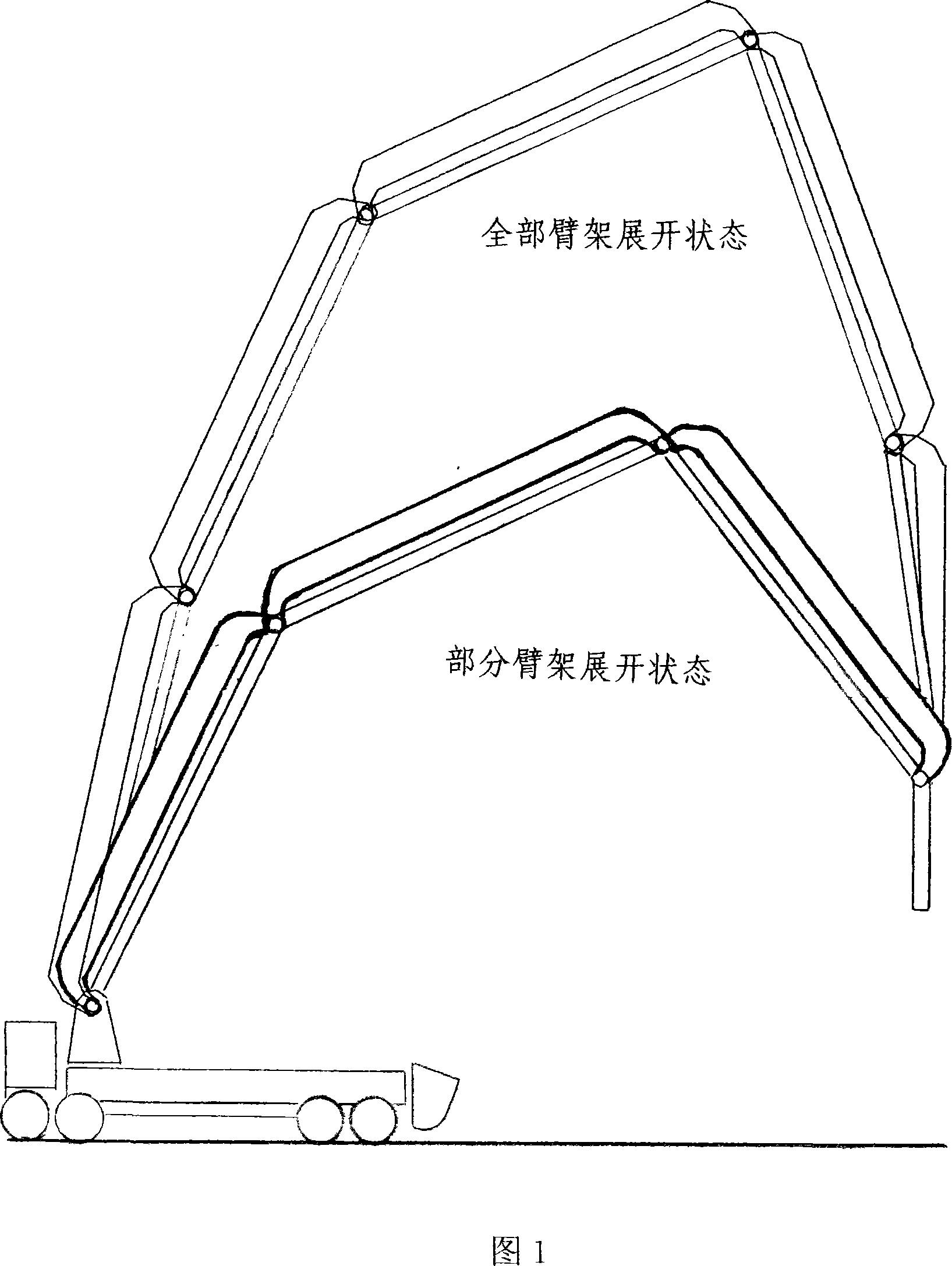 Method and device for transmitting concrete by concrete pump vehicle