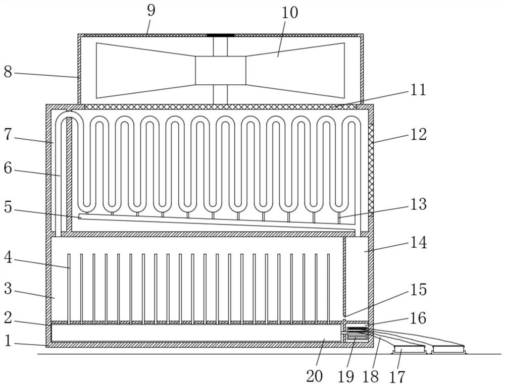 Efficient heat dissipation device for electronic components