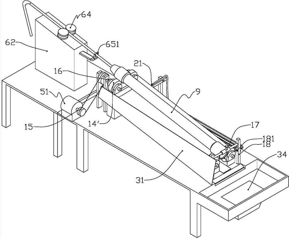 Shot-blasting intensifying and cleaning device for inner and outer walls of petroleum drilling rod