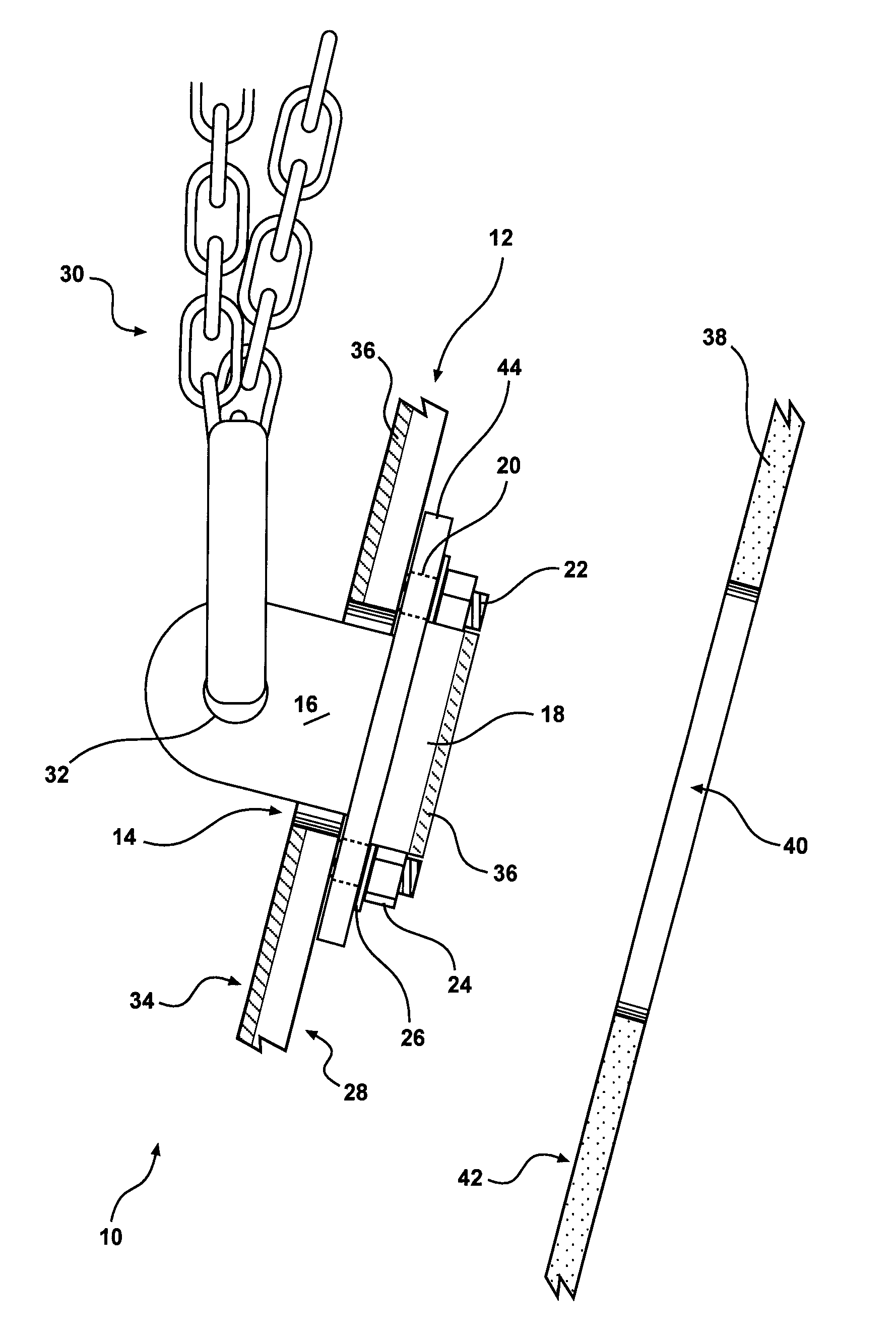 Reversible lifting lug