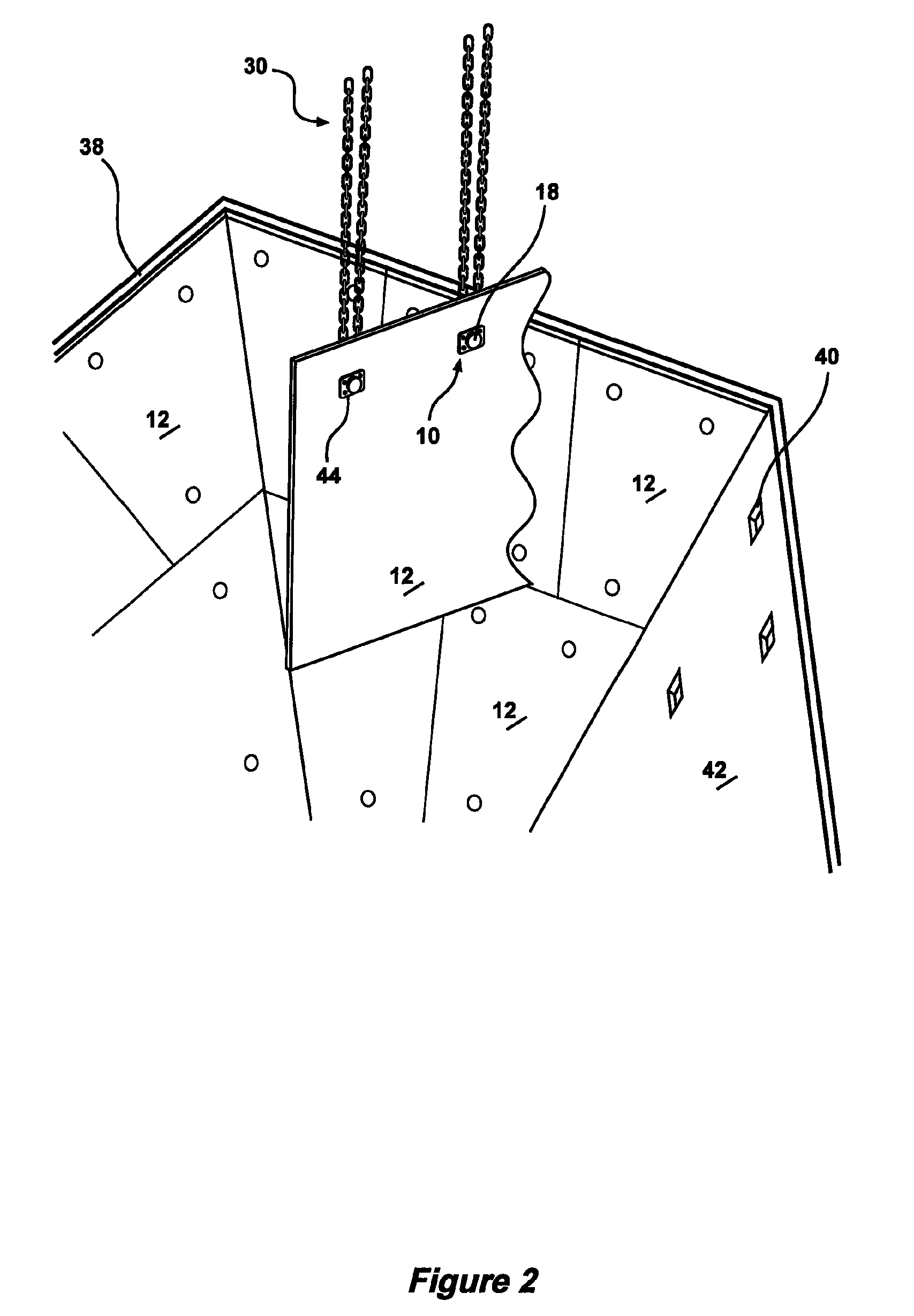 Reversible lifting lug