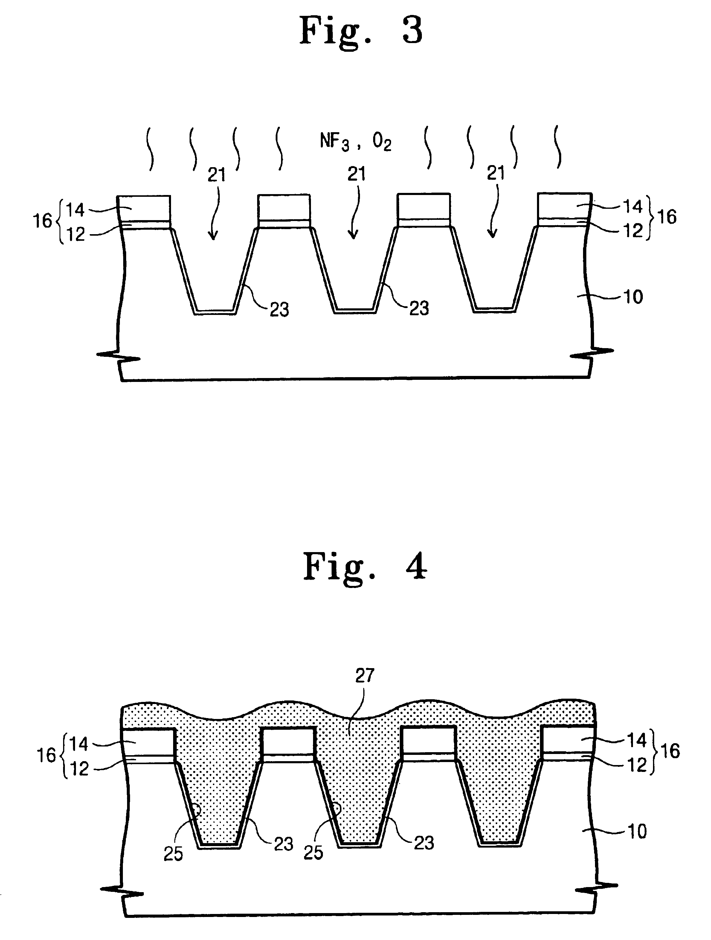 Method and device for forming an STI type isolation in a semiconductor device