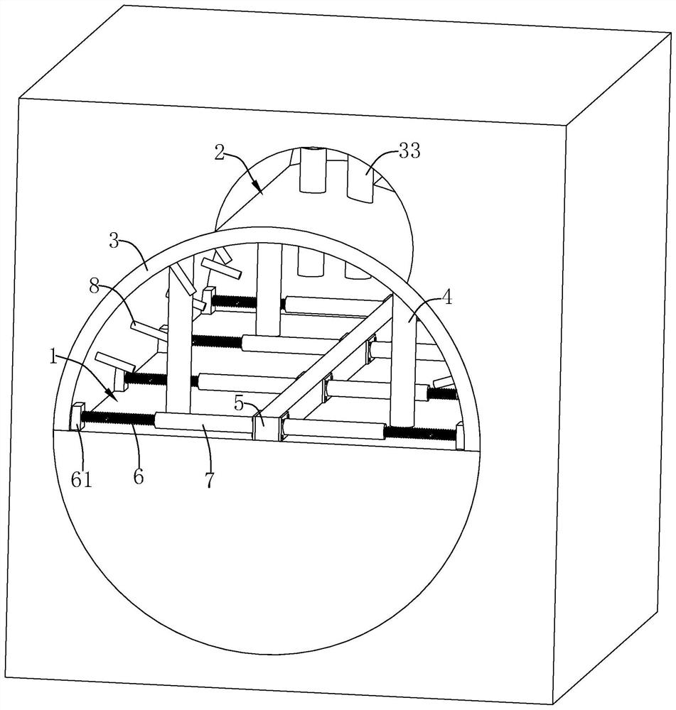 A kind of collapse treatment method of underground excavation tunnel