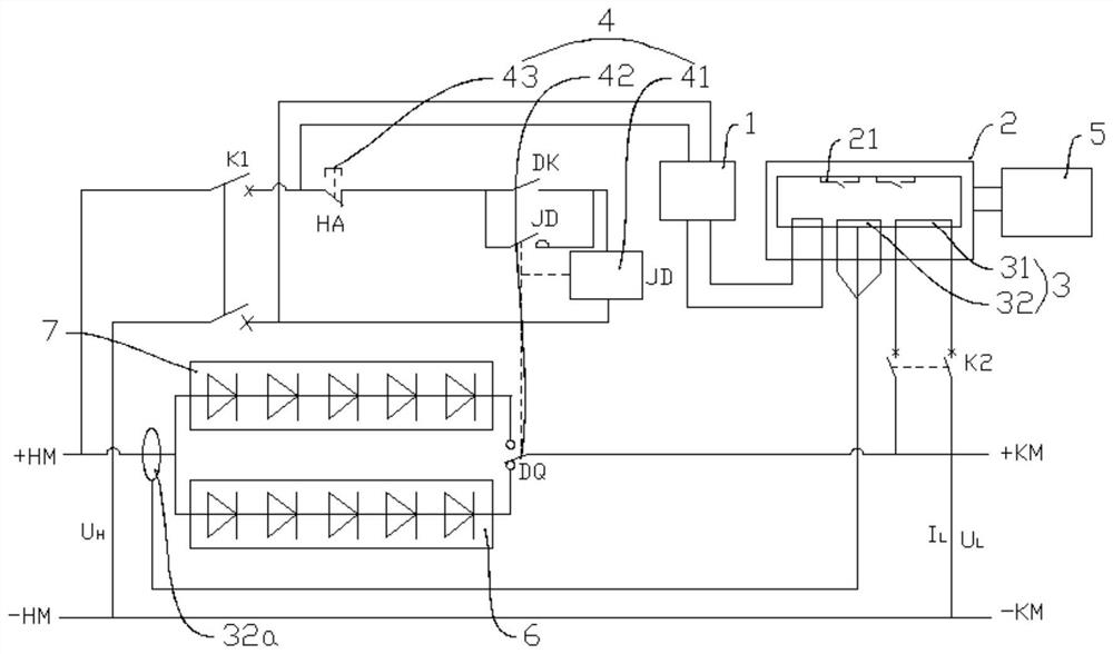 Silicon chain open circuit protection device