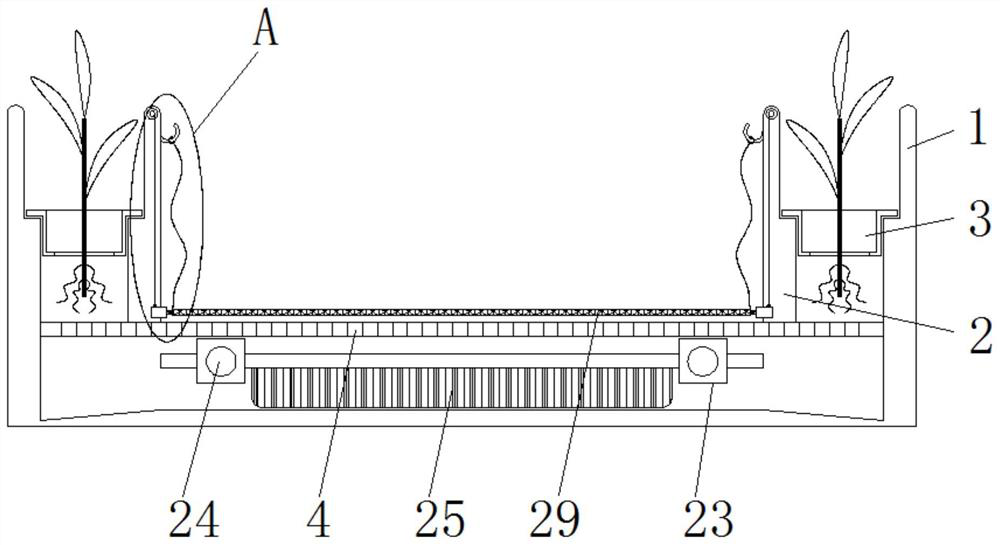 A green and environment-friendly aquaculture device that facilitates the symbiosis of green plants, aquatic products and fish