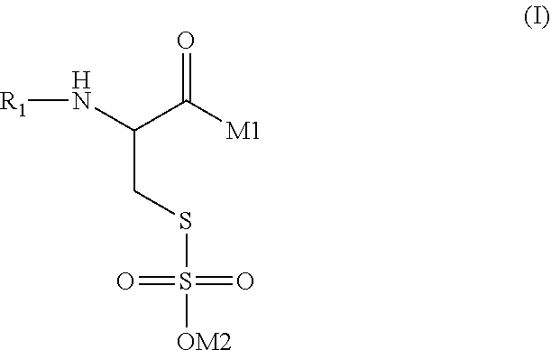 Permanent hairstyling composition with bunte salts from amino acids and oligopeptides