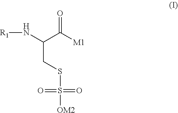 Permanent hairstyling composition with bunte salts from amino acids and oligopeptides