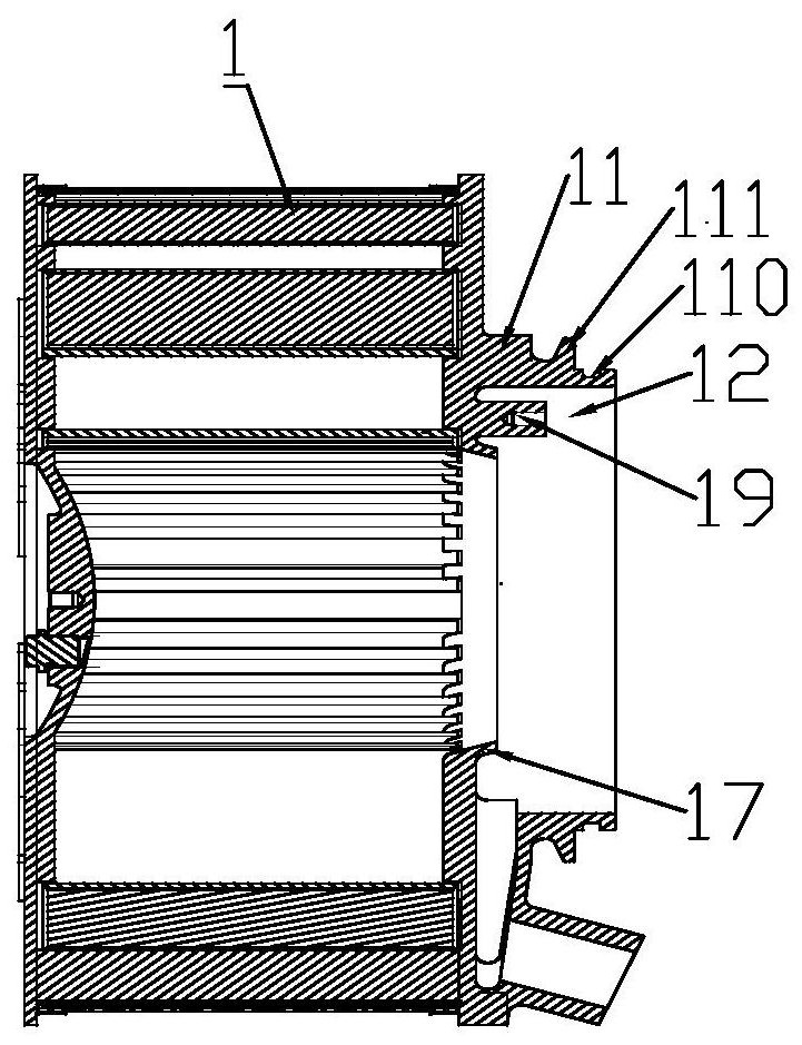 Air filter for diesel engine turbocharger