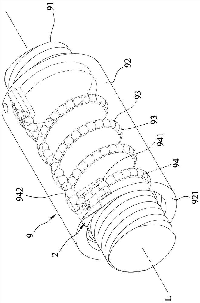 Backflow assembly of ball screw