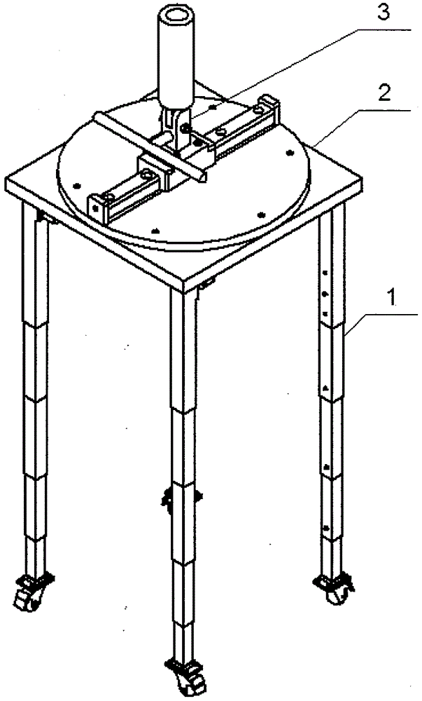 A movable ceiling cleaning auxiliary bracket