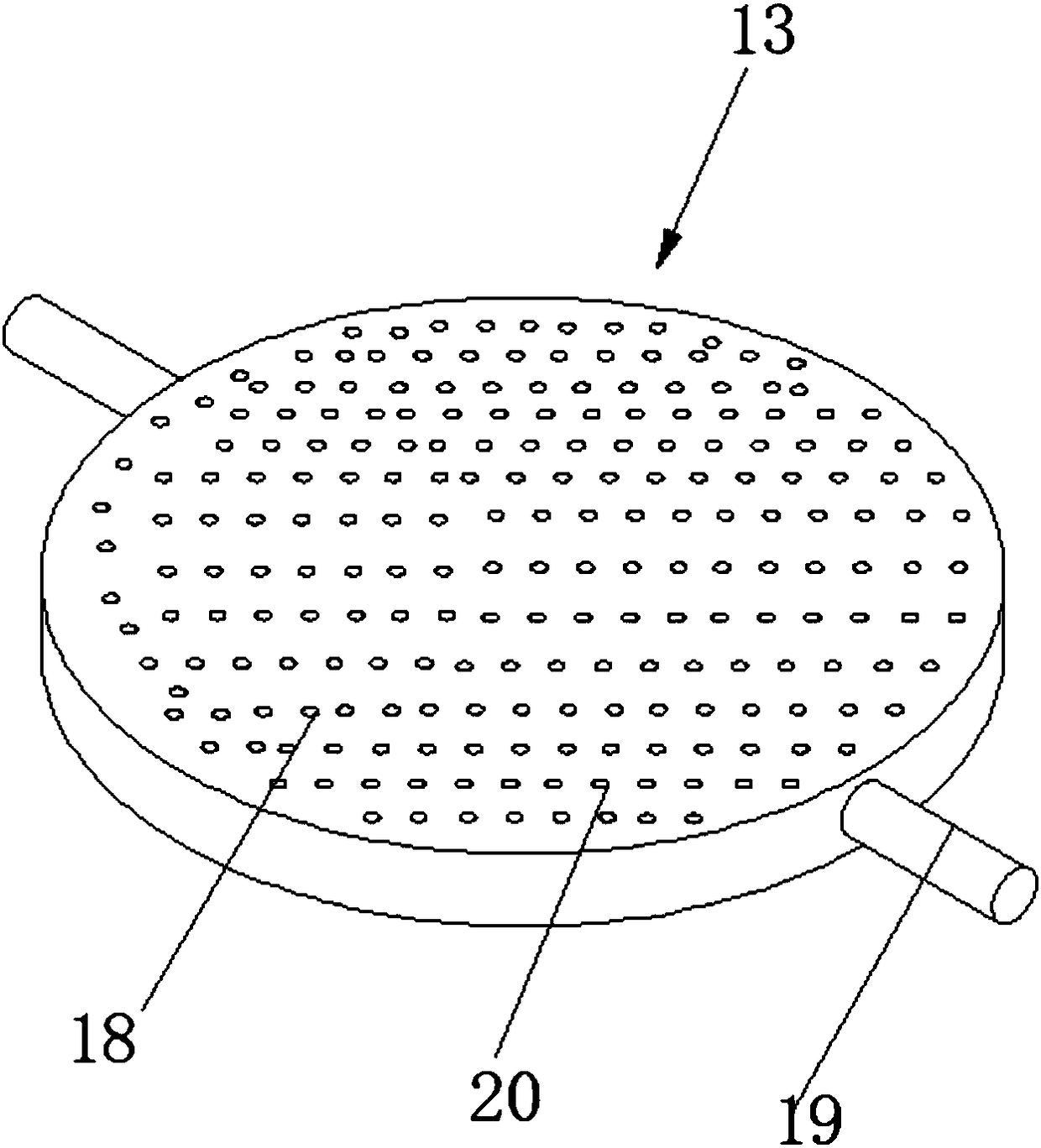 Rolling device for tea leaf processing