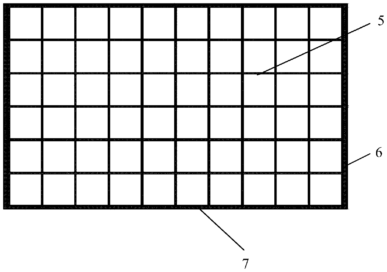 Photovoltaic module adhesive film printed with latticed white ink on surface