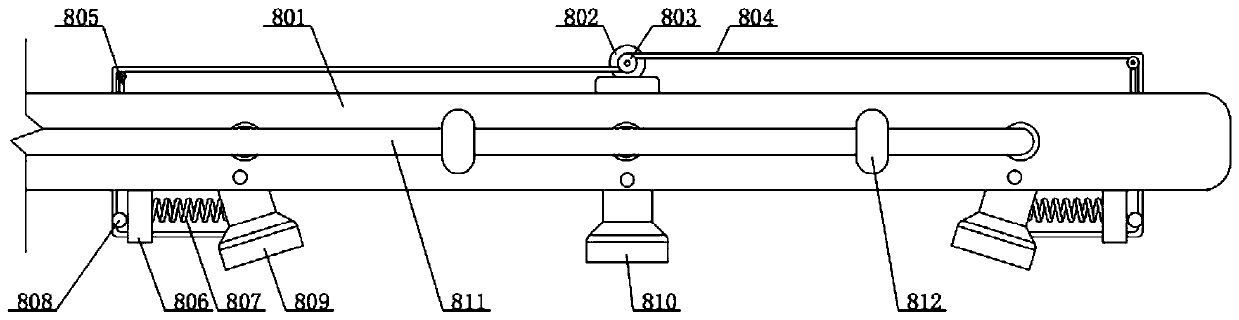 Spray quenching device with rotating effect and using method thereof