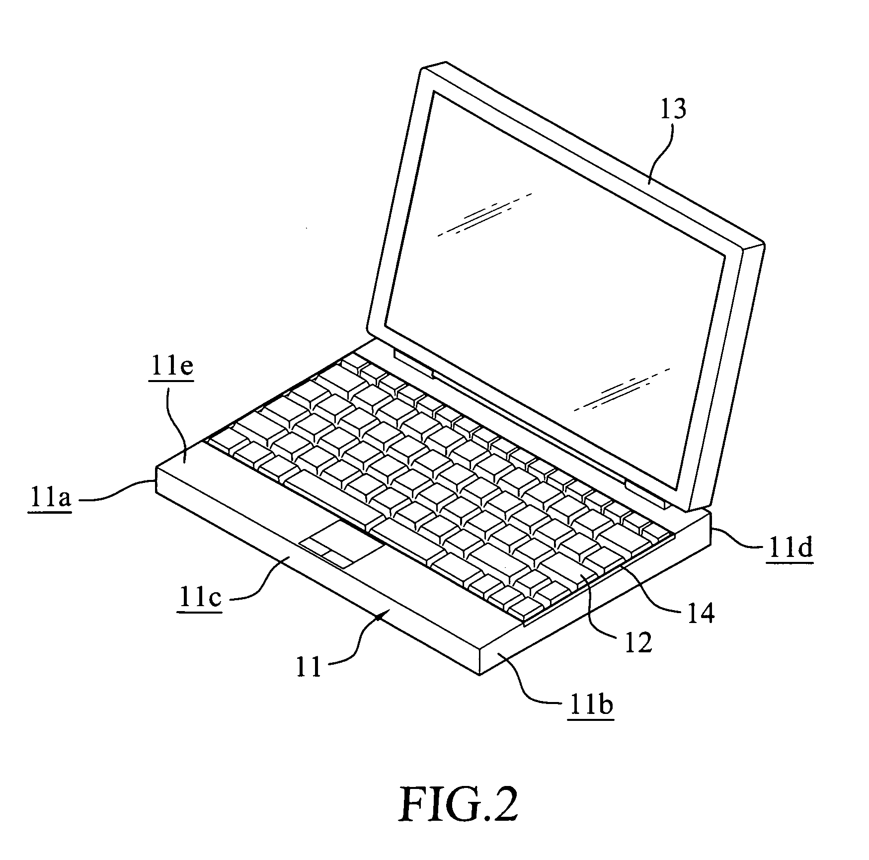 Portable electronic device with drainage structure