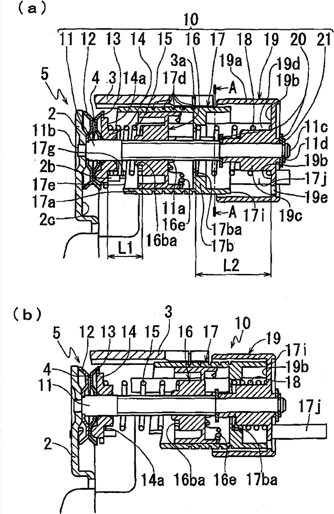 Sewing device with an upper thread tension adjustment device