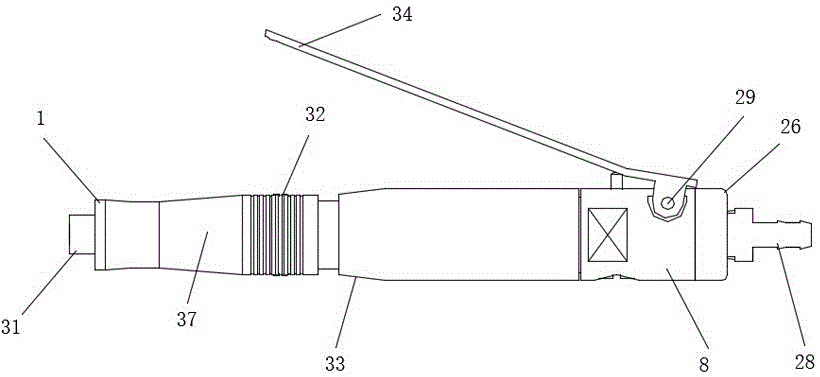 Pneumatic polishing pen