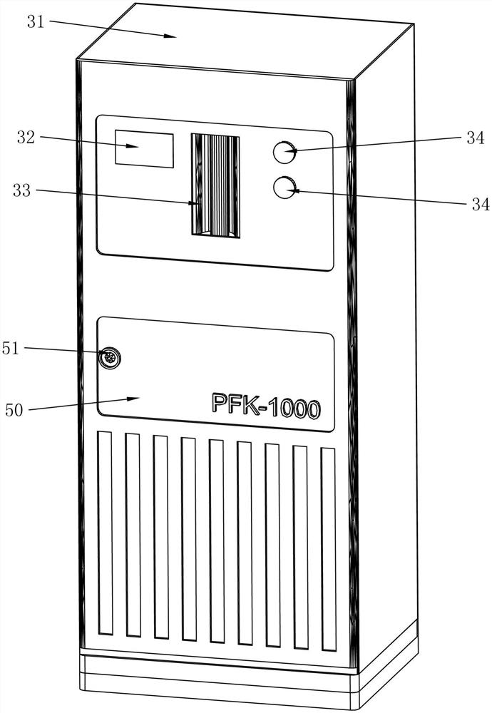 Intelligent cabinet type dosing machine