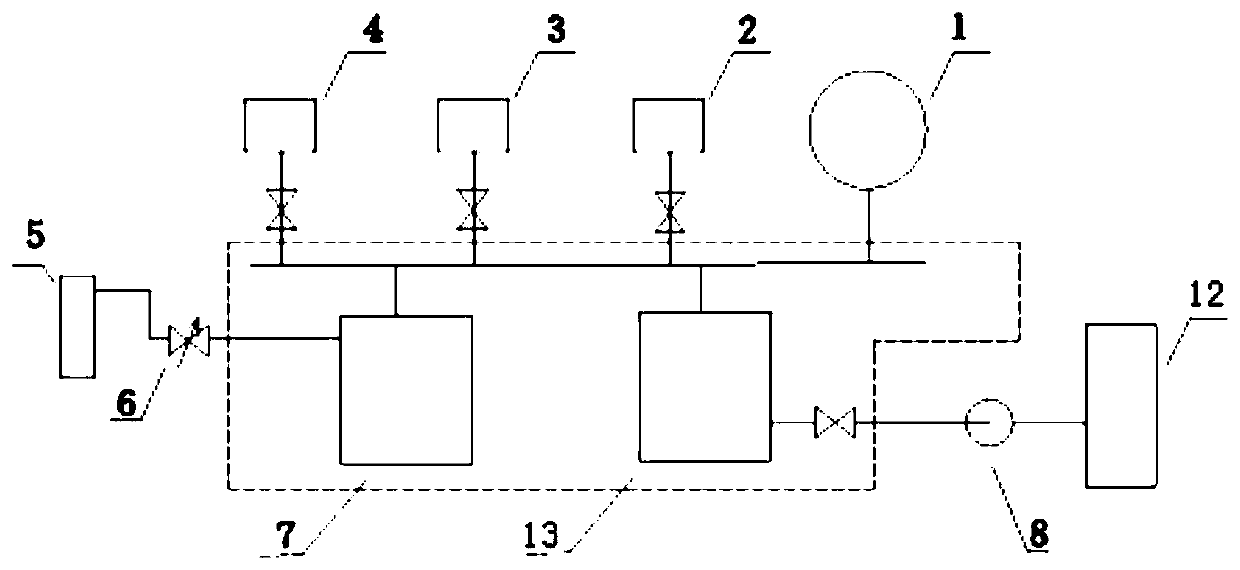 A device and method for removing uranium hexafluoride contamination from a measuring sensor