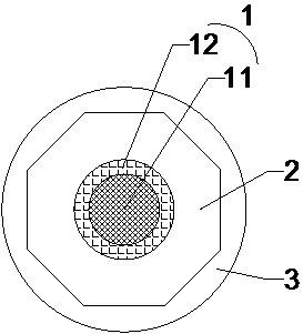 An active optical fiber for homogenizing the light intensity distribution of the fundamental mode and its preparation method