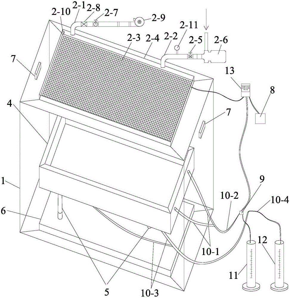 Indoor simulation system and characteristic parameter determination method of loess moisture migration rule