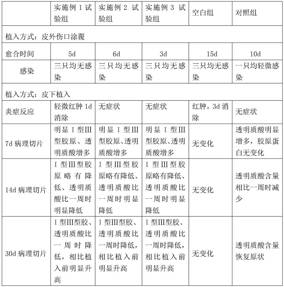 Injection filling material and preparation process