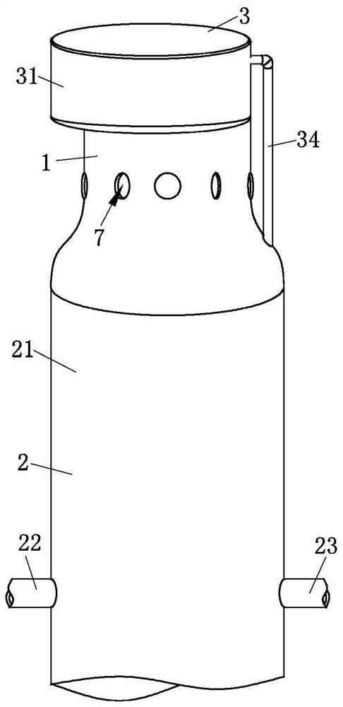 A high-efficiency boiler kiln waste heat utilization device