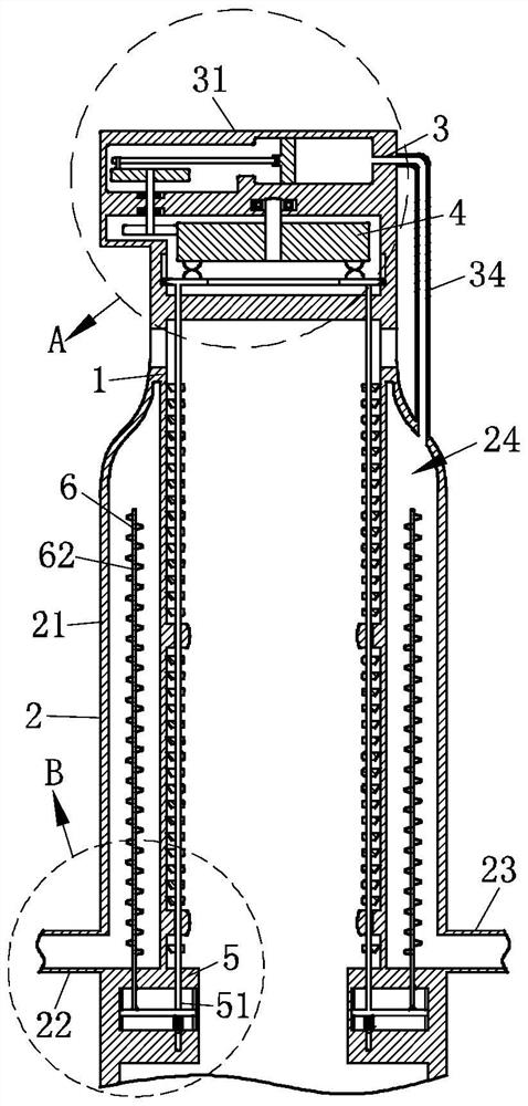 A high-efficiency boiler kiln waste heat utilization device