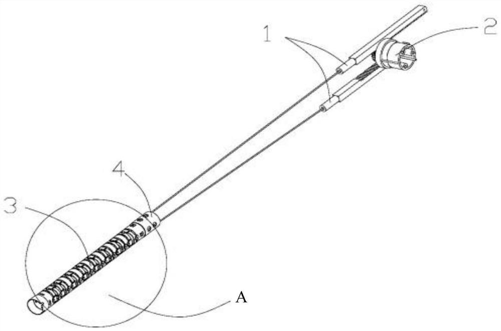 Transmission structure for endoscope, endoscope, transmission method and transmission system