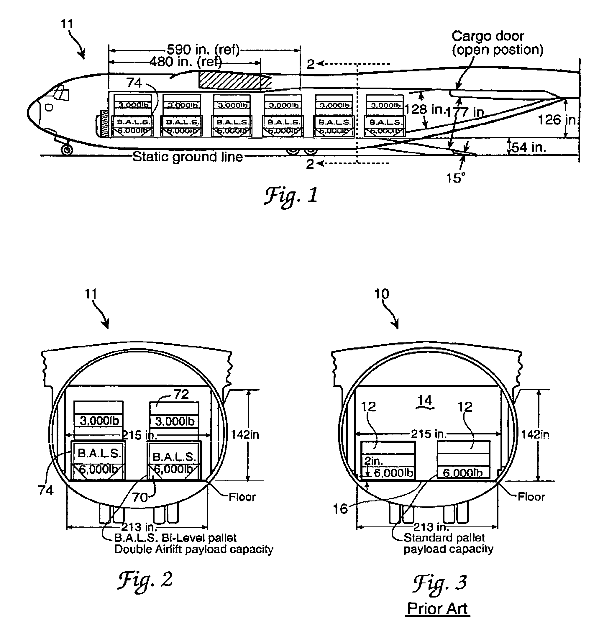 Increasing cargo loading of vehicles