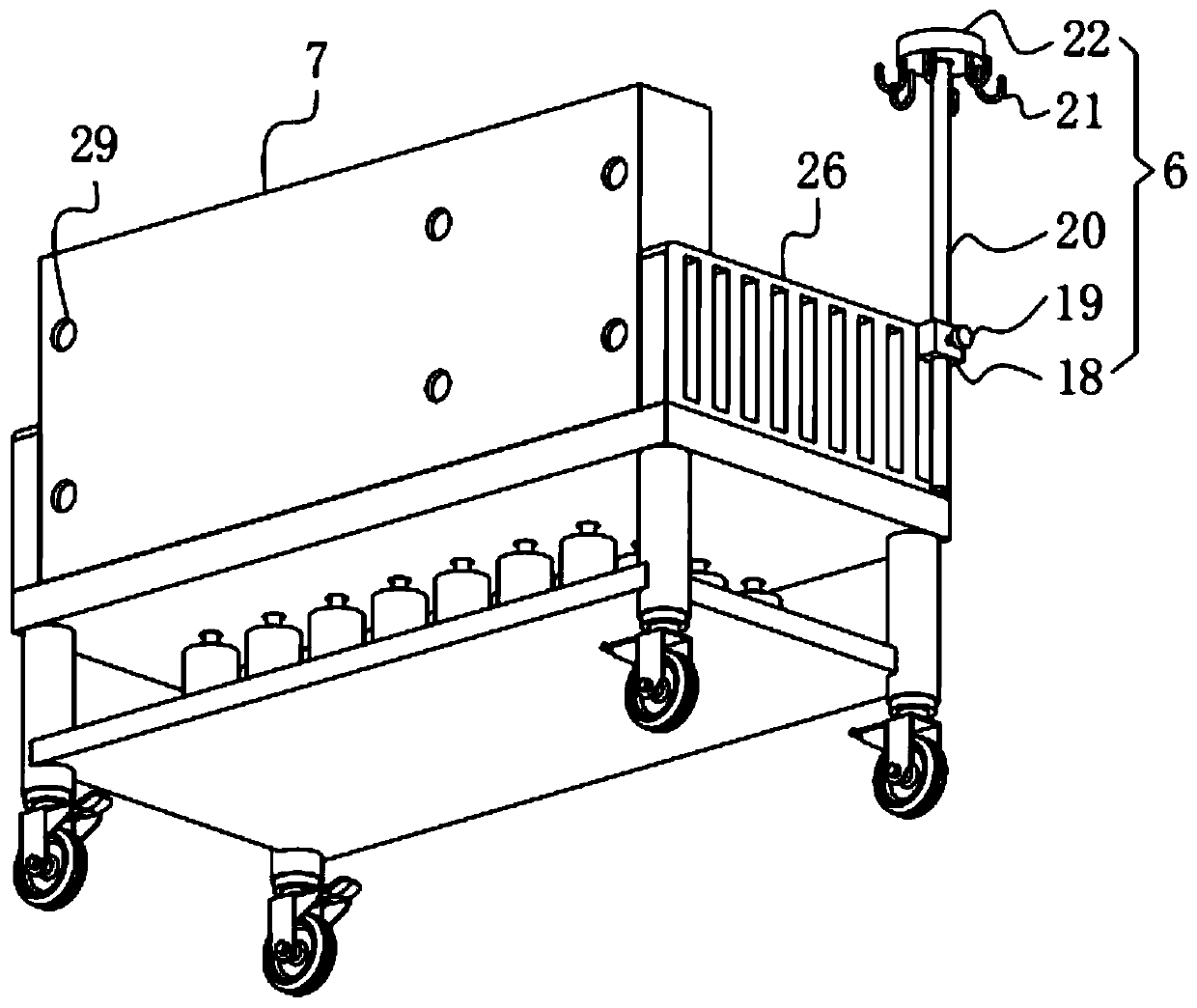 Automatic nursing rehabilitation bed for department of cardiology