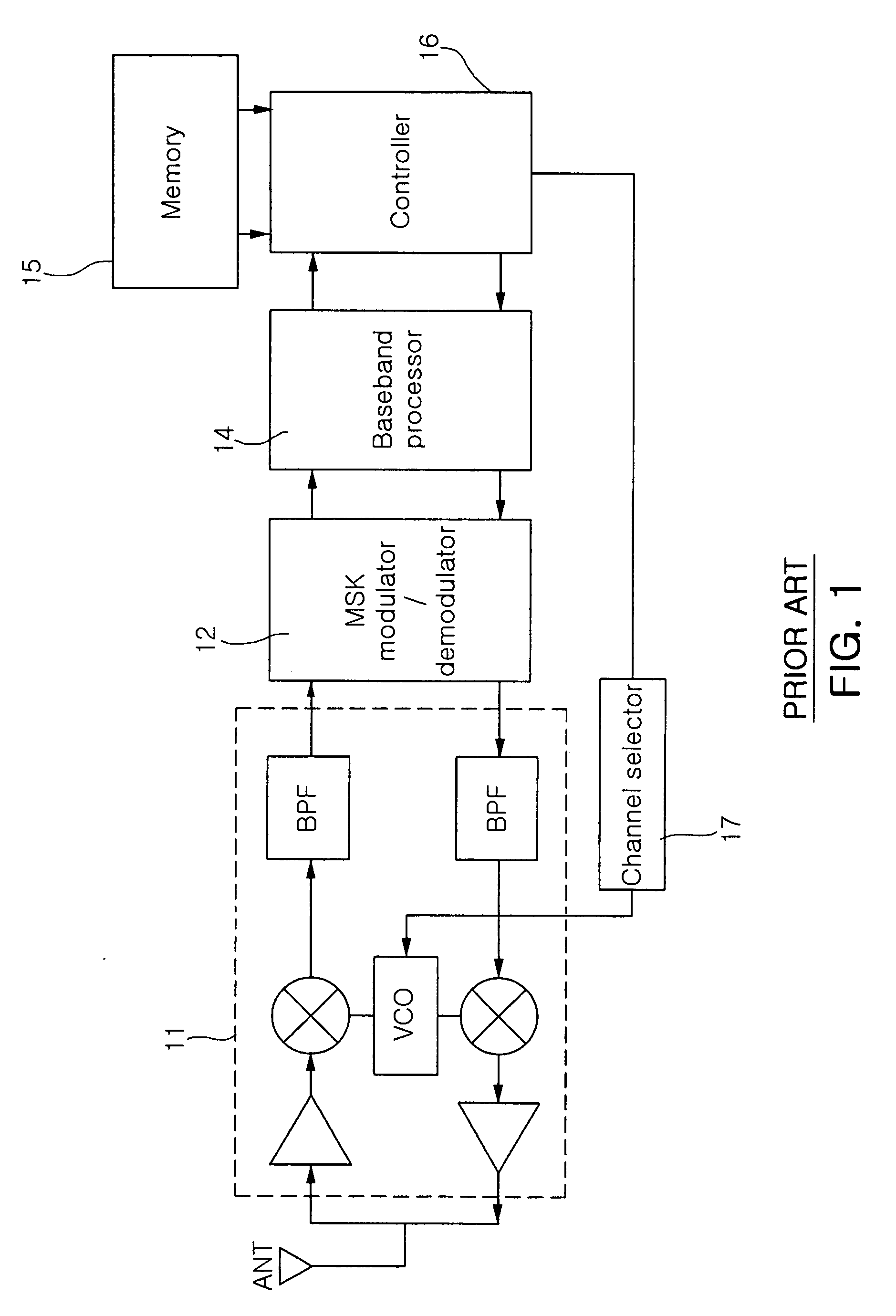 Transceiver for zigbee and bluetooth communications